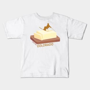 Ski Butter Carving | Loveland Colorado Kids T-Shirt